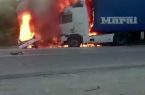 تصادف هولناک در جاده مریوان/۳ نفر زنده در آتش سوختند