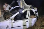 برخورد خودروی ال نود با تیر برق در بوکان یک کشته برجای گذاشت + عکس