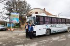 اتوبوس گردشگری در خیابان های بوکان به راه افتاد